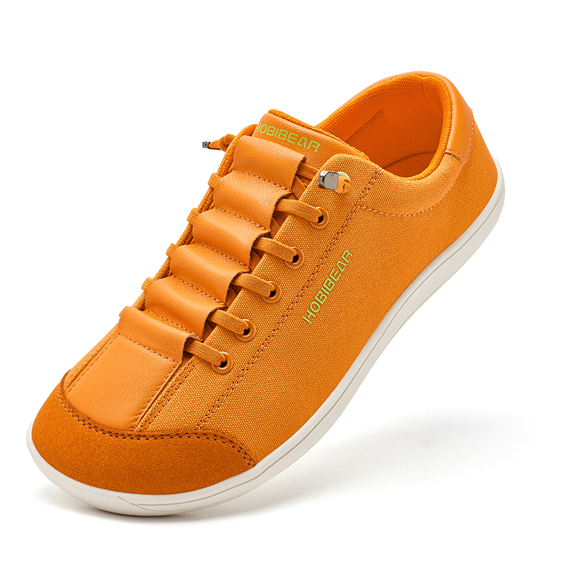 HOBIBEAR男鞋秋季大头鞋一脚蹬大码男鞋子健身鞋户外赤足鞋休闲男鞋 橙色 39码