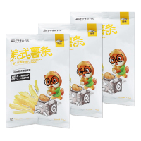 三只松鼠美式薯条马铃薯土豆休闲香脆零食美式薯条75g*3袋