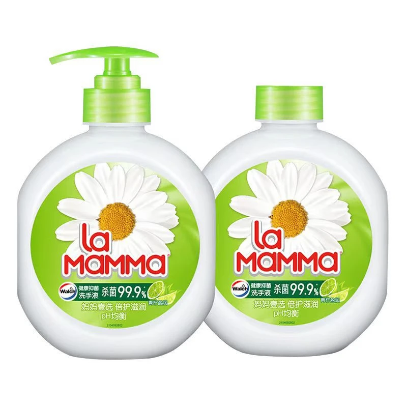 威露士清洁套装 妈妈壹选抗菌洗手液青柠盈润525ml+补充装525ml