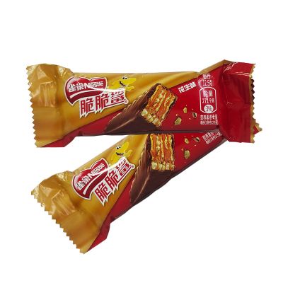 雀巢脆脆鲨巧克力味散装500g涂层威化饼干婚庆结婚喜糖休闲零食品 花生味 250g
