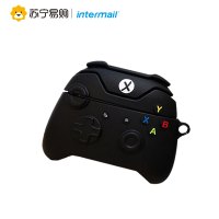 intermail AirPods 1/2保护套卡通可爱萌系耳机套游戏手柄黑色
