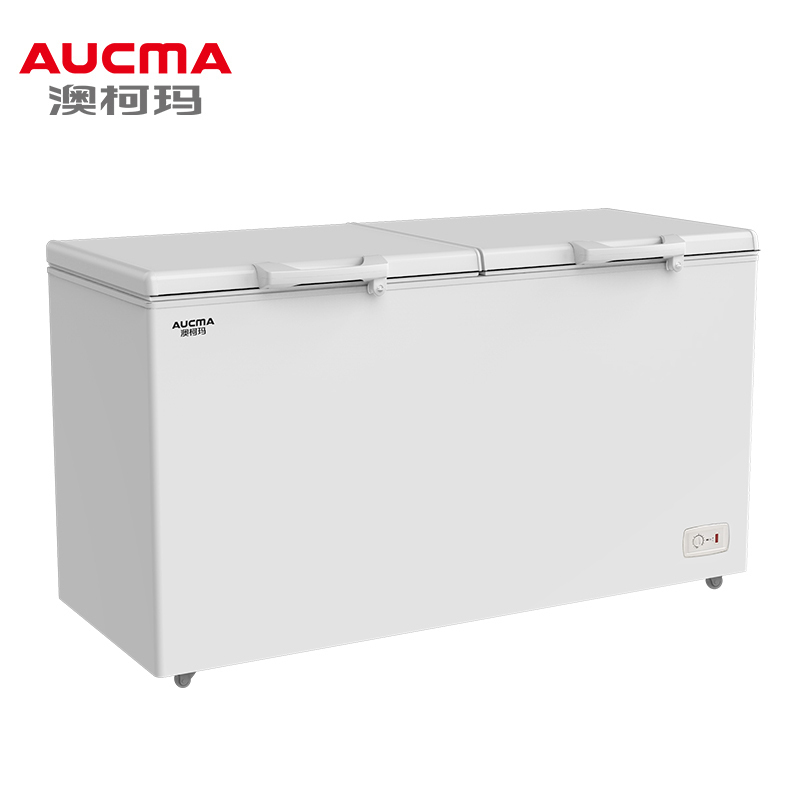 澳柯玛aucmabcbd430sna430升商用卧式大容量冰柜冷藏冷冻转换顶盖门