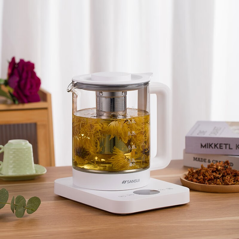 山水(SANSUI)1.5L多功能咖啡花茶养生壶(配滤网)KT-1837高清大图
