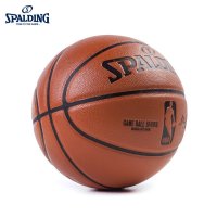 SPALDING斯伯丁旗舰店NBA职业比赛用球室内室外通用篮球PU七号篮球(标准男子比赛用球)74-570Y