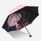 天堂伞 30135ELCJ 碰击布黑胶双面转印三折蘑菇太阳伞晴雨伞