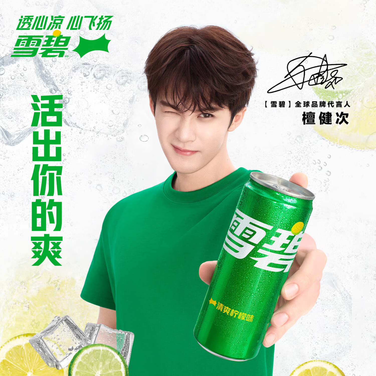可口可乐(cocacola) 雪碧Sprite柠檬味碳酸饮料330ml*24摩登罐