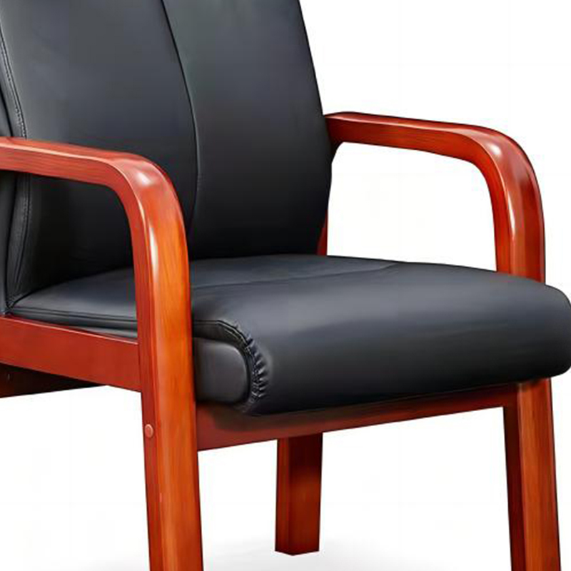 臻远 ZY5110299 办公会议椅办公皮椅电脑椅 黑色牛皮高清大图