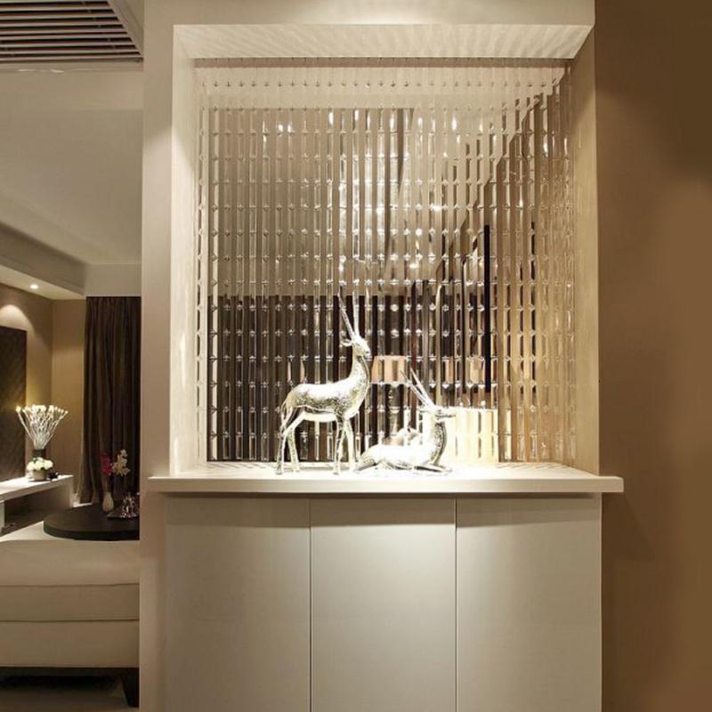 水晶珠帘隔断帘风水成品帘客厅玄关装饰帘闪电客卧室卫生间珠链吊帘子