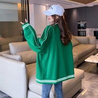 唐狮 |秋冬季外套女新款韩版宽松左胸字母棒球服外套休闲百搭潮