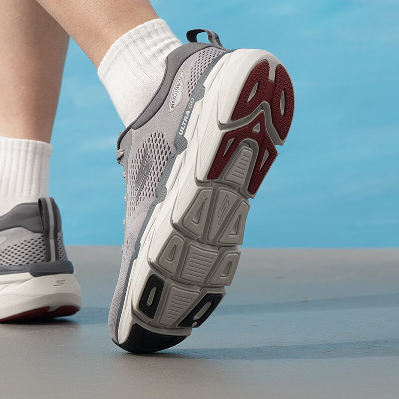 斯凯奇（Skechers）男鞋新款运动鞋健步训练鞋软底轻便舒适透气跑步鞋220068-GYRD ZP高清大图