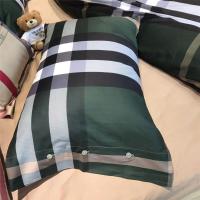 墨绿色纯棉贡缎条纹格子四件套简约英伦风男生全棉五件套床上用品