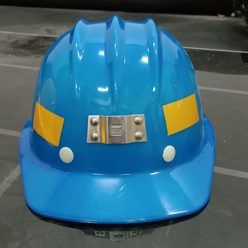 矿用玻璃钢安全帽挂矿灯煤矿井下专用反光条安全头盔可印字黑色三筋矿