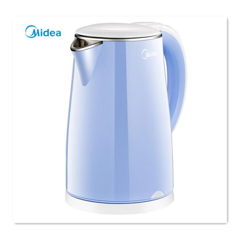 美的(Midea) YC 电水壶 电热水壶 304不锈钢 1.7L容量 双层防烫烧水壶
