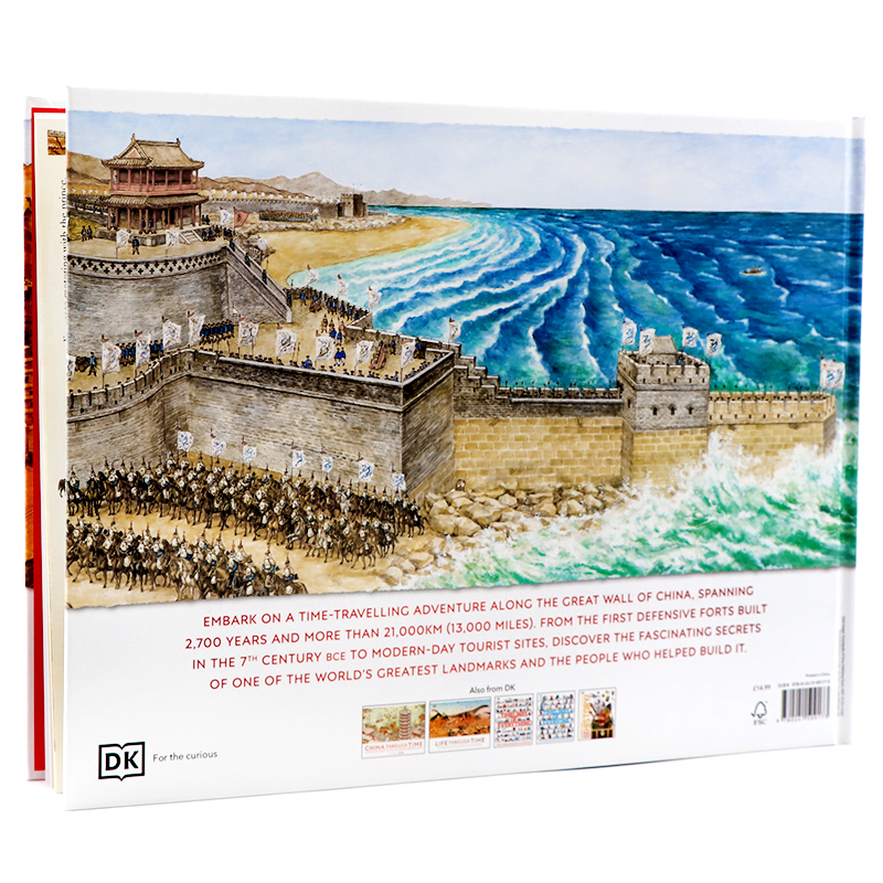 DK 穿越时空的古代世界 [正版]DK 穿越时空的长城 英文原版绘本 The Great Wall Through Ti高清大图