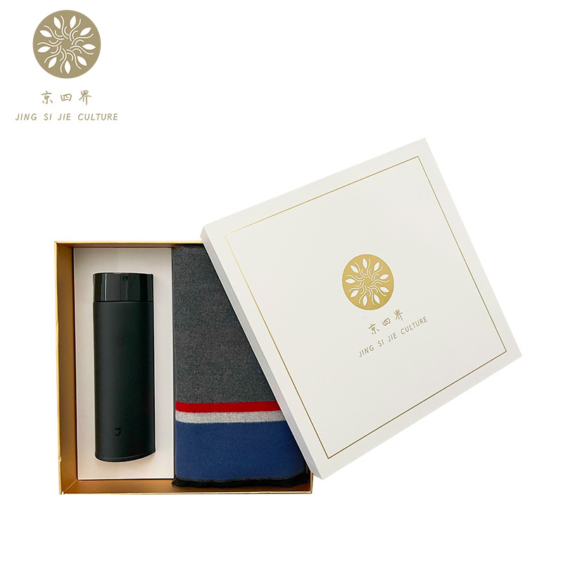 京四界 jsja10-008 拉绒&保温杯套装围巾