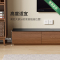 实木落地电视柜胡桃色储物柜客厅岩板拼接地柜收纳柜落地边柜