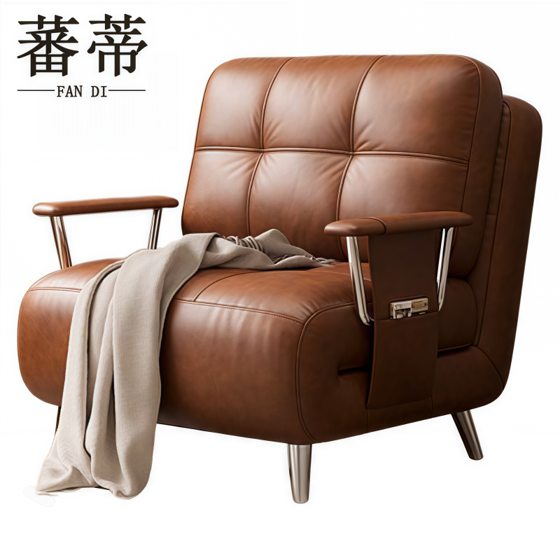 皮质折叠沙发高清大图