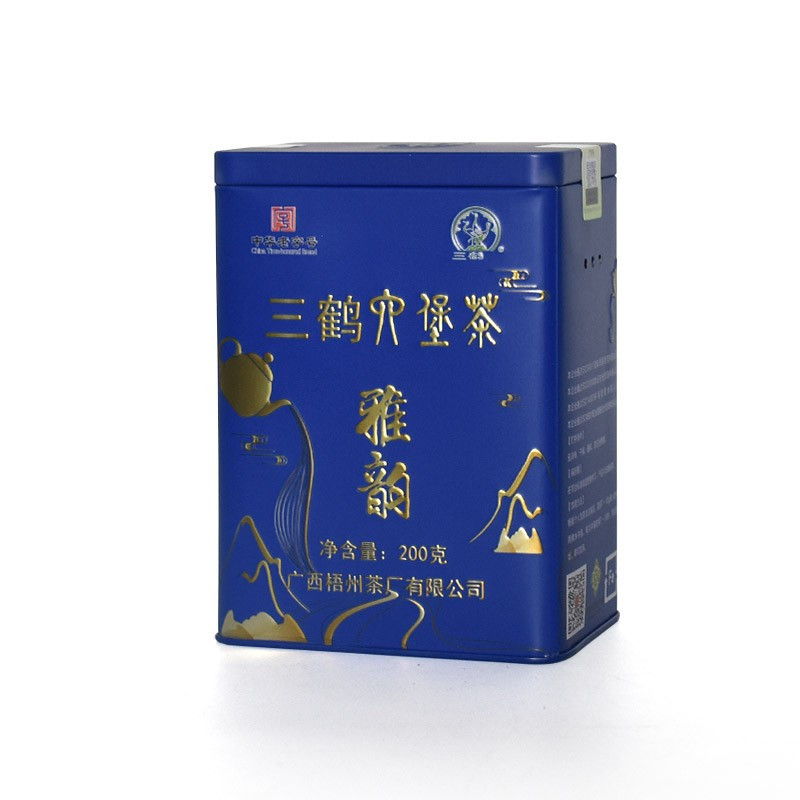 WAHL 三鹤六堡茶 雅韵 2019年特级散茶200g广西梧州茶厂特产 单位:罐