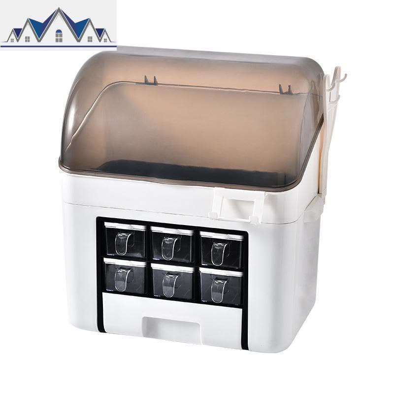 厨房台面调料置物架家用架子多层收纳架多功能调味品架刀架收纳盒 三维工匠图片