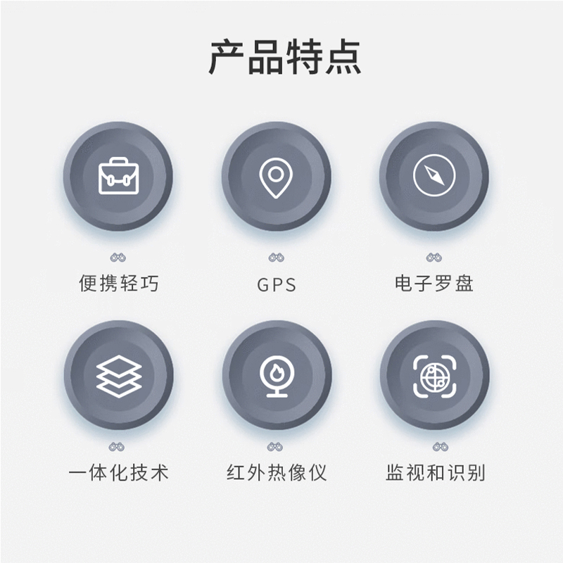 Lcantu徕佳图TI750 系列非制冷双目融合热成像仪侦察仪带GPS定位高清大图