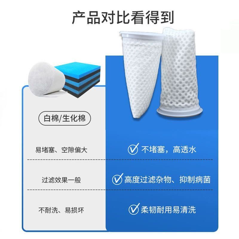 鱼缸过滤袋底滤纳米袋过滤棉支架袋魔袋加厚内置海缸净化网袋家用图片
