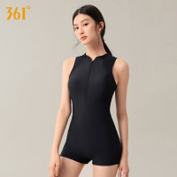 361°泳衣女专业训练连体平角游泳衣透气快干温泉保守显瘦女士泳衣竞速