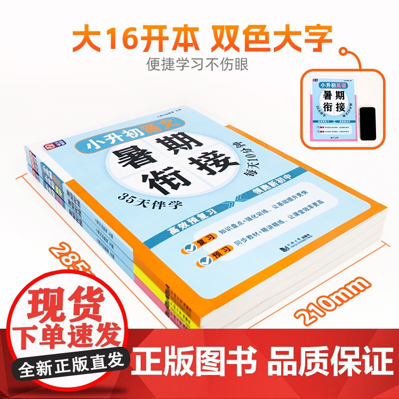 元远学堂小升初暑假衔接语文数学英语 五六年级小升初真题卷同步基础知识梳理阅读技巧掌握总复习小升初分班冲刺同济大学出版社高清大图