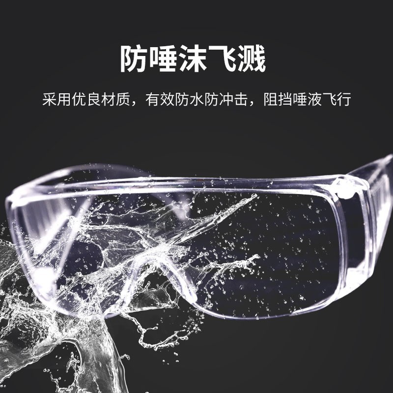儵忽 百叶窗护目镜实验室眼镜 30克普通款(10副一盒)1盒高清大图