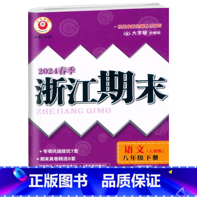 语文.人教版 八年级下 【正版】2024春季初中浙江期末八8年级下册语文人教版同步考卷子初二8年级下册语文专项巩固提优期