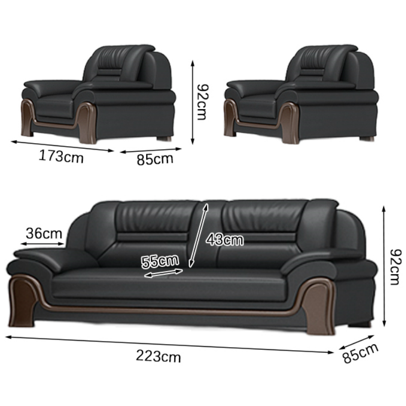 豫龙都 接待沙发 1+1+3 套高清大图