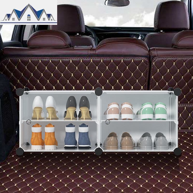 车载鞋盒透明车用车内汽车后备箱放鞋子收纳鞋架床底储物鞋柜 三维工匠收纳柜图片