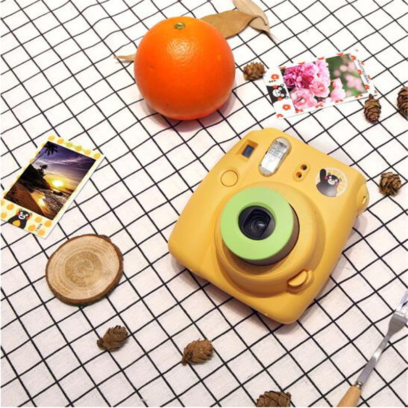 富士(FUJIFILM)INSTAX 一次成像相机立拍立得 mini8 熊本熊套装 黄色 (含10张相纸)