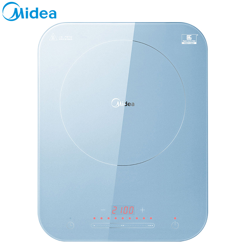 美的(Midea)电磁炉尼亚加拉蓝整版滑动触摸NEG面板旋磁匀火9档火力电磁炉C21-Micca704