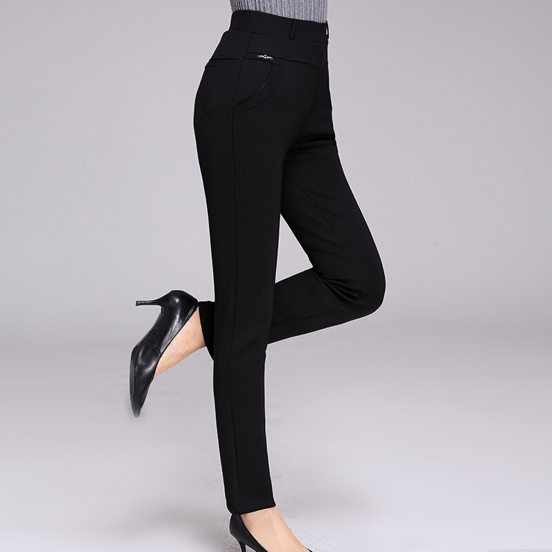 迪鲁奥diluao高档2021新款中老年女裤休闲常规松紧高腰春秋款外穿中年