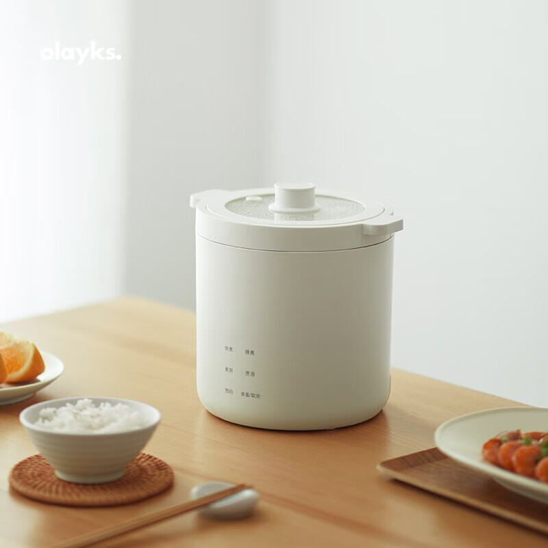 立时olayks欧莱克迷你电饭煲智能家用多功能小型电饭锅1.2L容量一人食 1.2L 智能款DFB04001高清大图