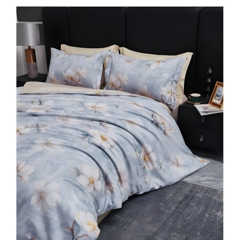 梦洁家纺 臻享超柔磨毛四件套：云梦花间1010189120高清大图