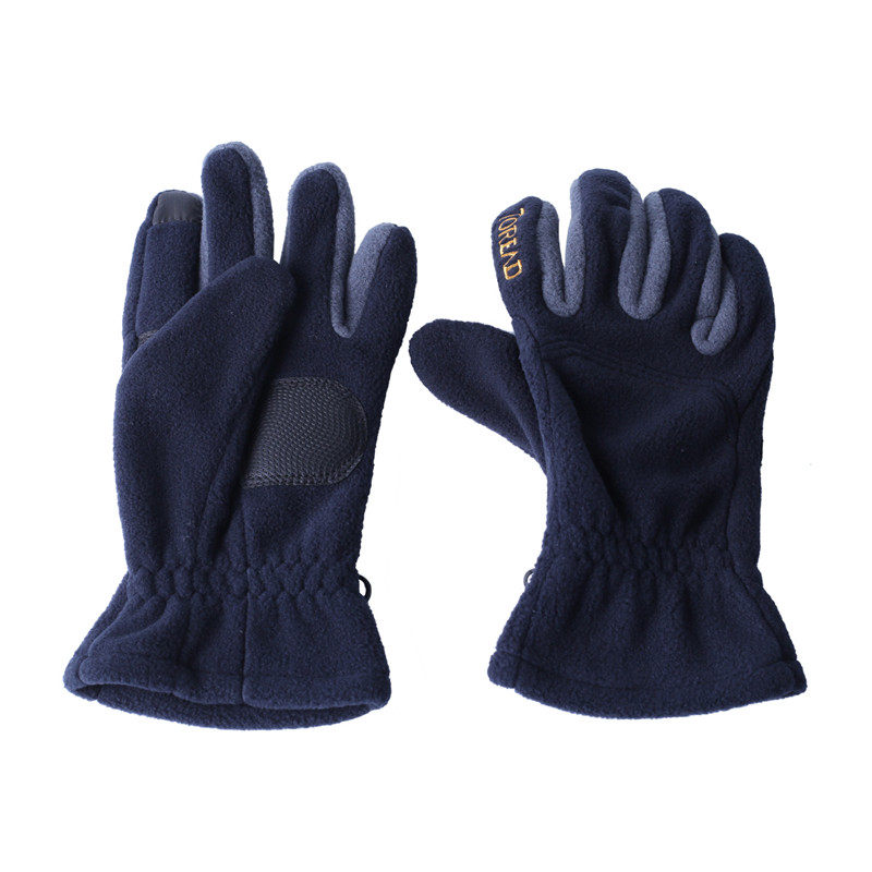 探路者 男式 抓绒手套 ZELG91505 (三色可选 黑色/碳灰、深海蓝/宝蓝、醇红/碳灰 ) (单位:双)高清大图