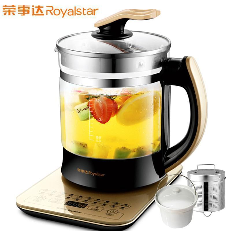 荣事达(Royalstar)养生壶玻璃加厚分体保温电煎药壶全自动花茶壶隔水炖1.8升大容量
