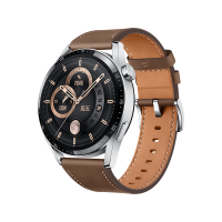 华为(HUAWEI)WATCH GT3(46mm)时尚款咖色 真皮表带 14天续航 NFC门禁音乐播放 智能蓝牙通话电话手表华为watchgt3