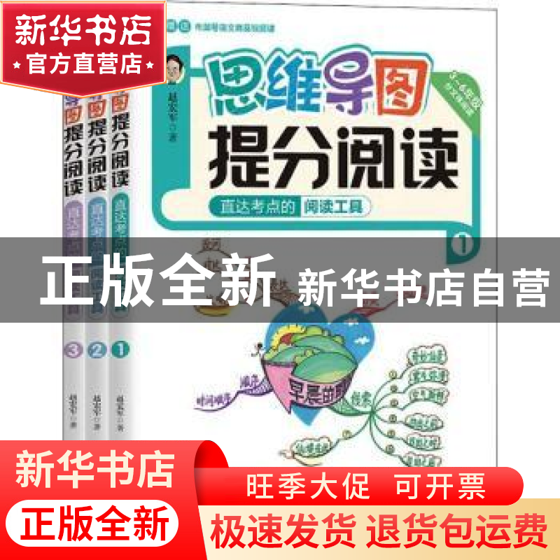正版 思维导图提分阅读(1+2+3) 赵宏军 辽宁人民出版社 978720510高清大图