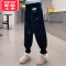 可莉允女童加绒裤子秋冬2022新款女孩洋气花苞裤冬季儿童保暖加厚休闲裤保暖裤