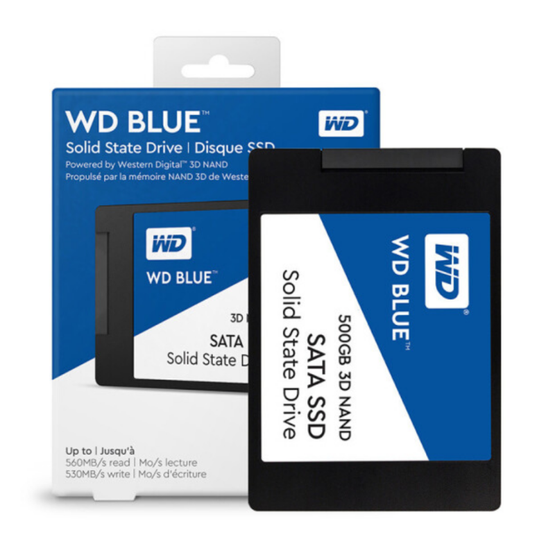 西部数据 WD BLUE系列-3D版 500GB SSD 固态硬盘(WDS500G2B0A)