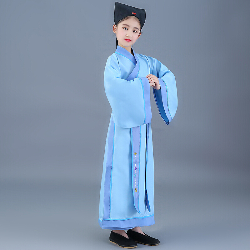 迈实亿唐装 民族服装 舞台服装 中式服装古装汉服书童国学三字经表演服装学生弟子规演出服衣服儿童舞台装 价格图片品牌报价 苏宁易购慕然服饰专营店