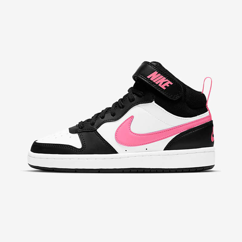 耐克女鞋court borough 小aj粉白 中帮板鞋休闲运动鞋cd7782-005