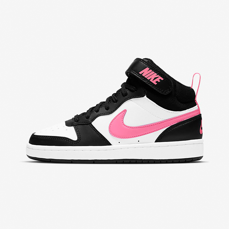 耐克女鞋court borough 小aj粉白 中帮板鞋休闲运动鞋cd7782-005