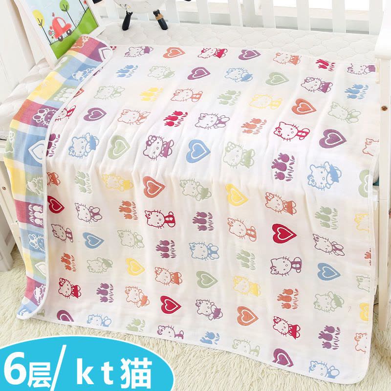 婴儿浴巾宝宝纯棉儿童夏凉被包被新生儿纱布四季超柔被子加厚图片