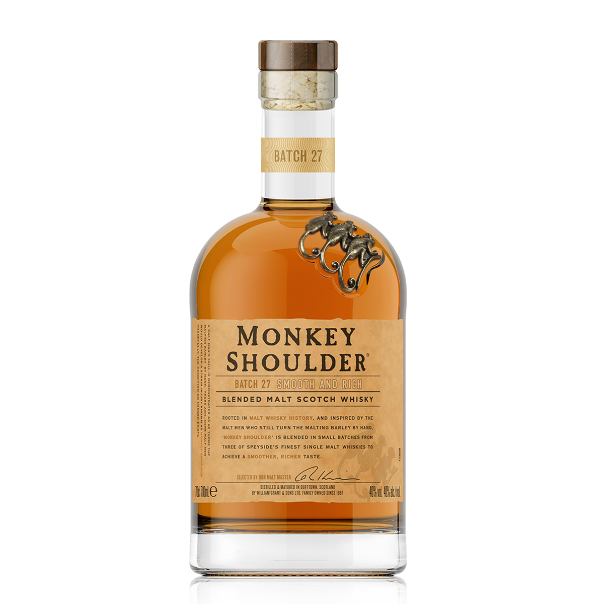 三只猴子洋酒洋酒三只猴子 Monkey Shoulder 调和纯麦威士忌700ml 1 价格图片品牌报价 苏宁易购苏宁自营