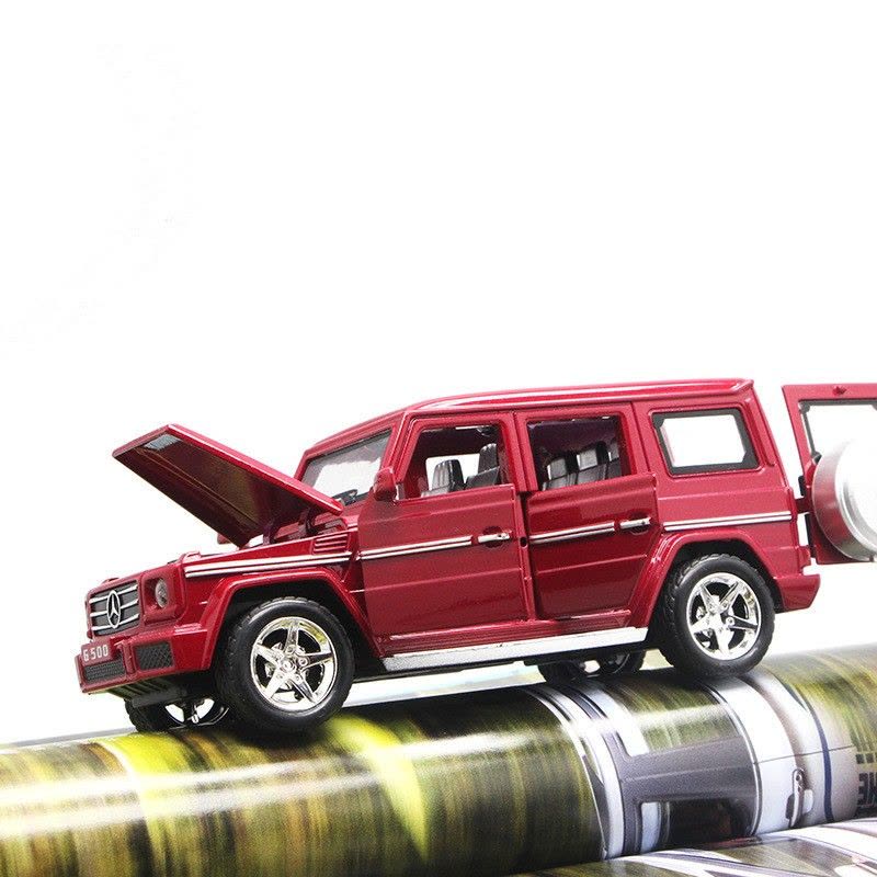 奔驰G500AMG越野车1:32儿童玩具车声光回力合金车模大G仿真小汽车模型图片