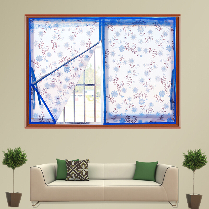 拉链保暖窗帘密封挡风窗户防风冬季卧室加厚空保温塑料空帘