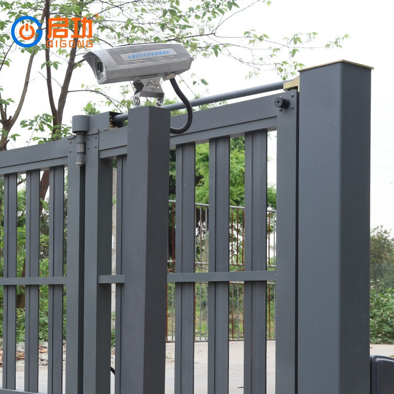 启功欧式小区别墅铝合金单开门电动悬浮折叠门家用双开庭院门